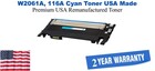 W2061A, 116A Cyan Premium USA Remanufactured Brand Toner