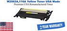 W2062A, 116A Yellow Premium USA Remanufactured Brand Toner