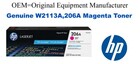 W2113A,206A Genuine Magenta HP Toner