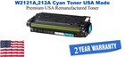 W2121A,212A Cyan Premium USA Remanufactured Brand Toner