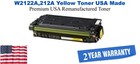 W2122A,212A Yellow Premium USA Remanufactured Brand Toner