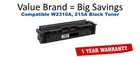 W2310A, 215A Black Compatible Value Brand Toner