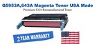 Q5953A,643A Magenta Premium USA Remanufactured Brand Toner